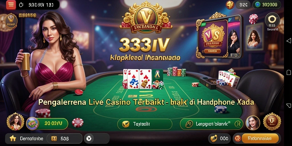 Tampilan gameplay Live Casino yang menarik di 333V.