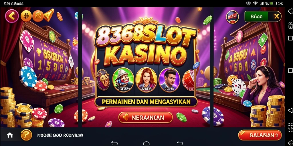 Tampilan live gameplay di 8368SLOT yang penuh warna dan menarik.