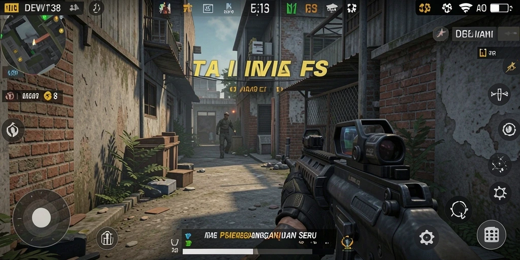 Tampilan gameplay DEWI138 yang seru dengan aksi tembak-menembak.