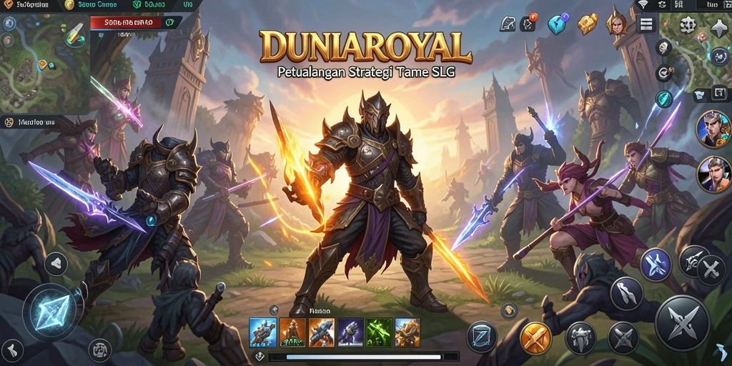 Tampilan gameplay DUNIAROYAL yang seru dan menantang.