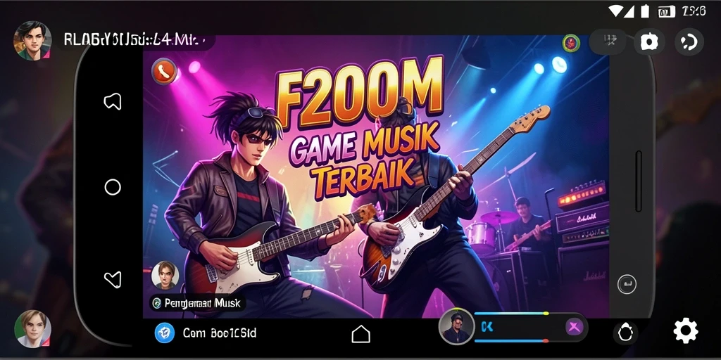 Tampilan gameplay yang seru dan interaktif di F200M.