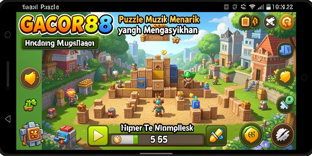 Tampilan gameplay menarik dari game Puzzle GACOR88.