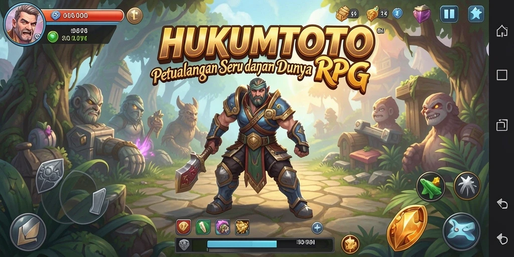 Tampilan gameplay yang mendebarkan dalam HUKUMTOTO.