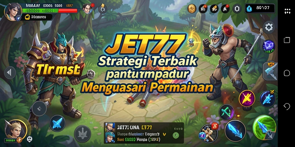 Tampilan gameplay JET77 yang menegangkan dengan pertempuran strategis.