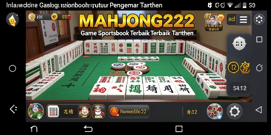 Tampilan menarik dari gameplay MAHJONG222 dalam sportsbook.