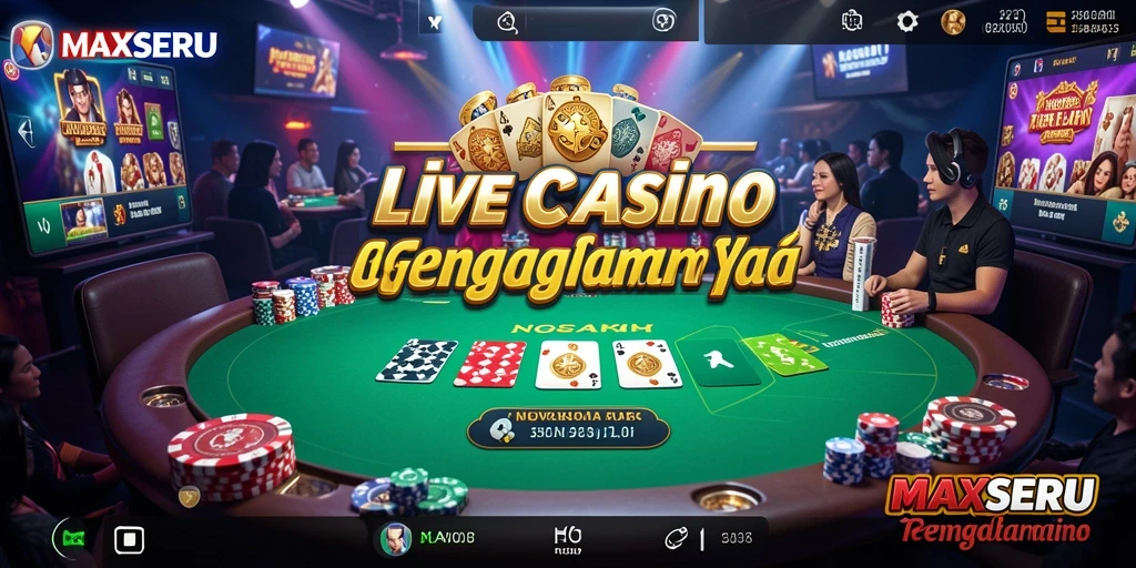 Tampilan screenshot gameplay <strong>MAXSERU</strong> yang mendebarkan dan interaktif.