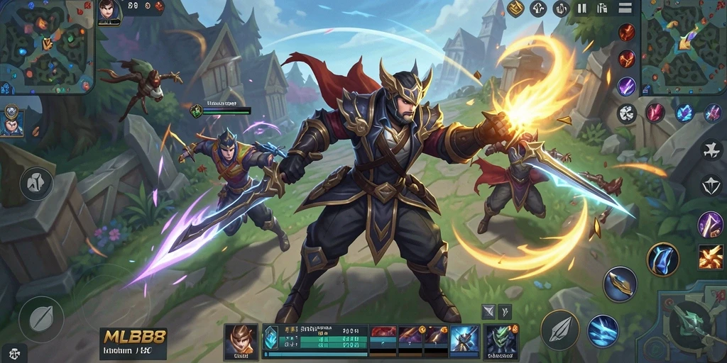 Tampilan gameplay yang seru dan kompetitif di MLBB8.