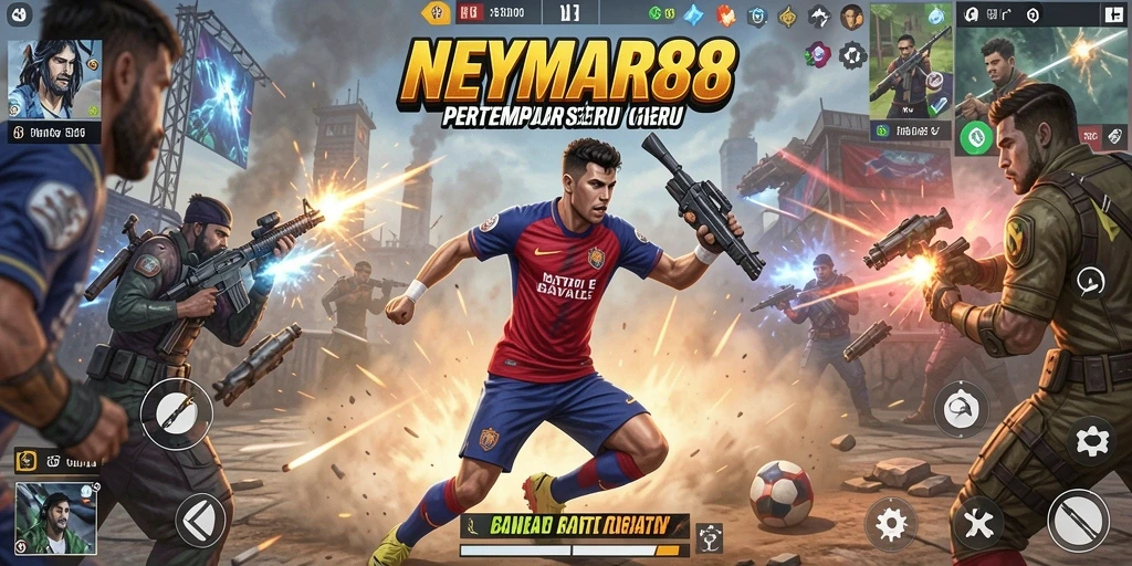 Tangkapan layar dari gameplay NEYMAR88 yang mendebarkan dalam mode Battle Royale.