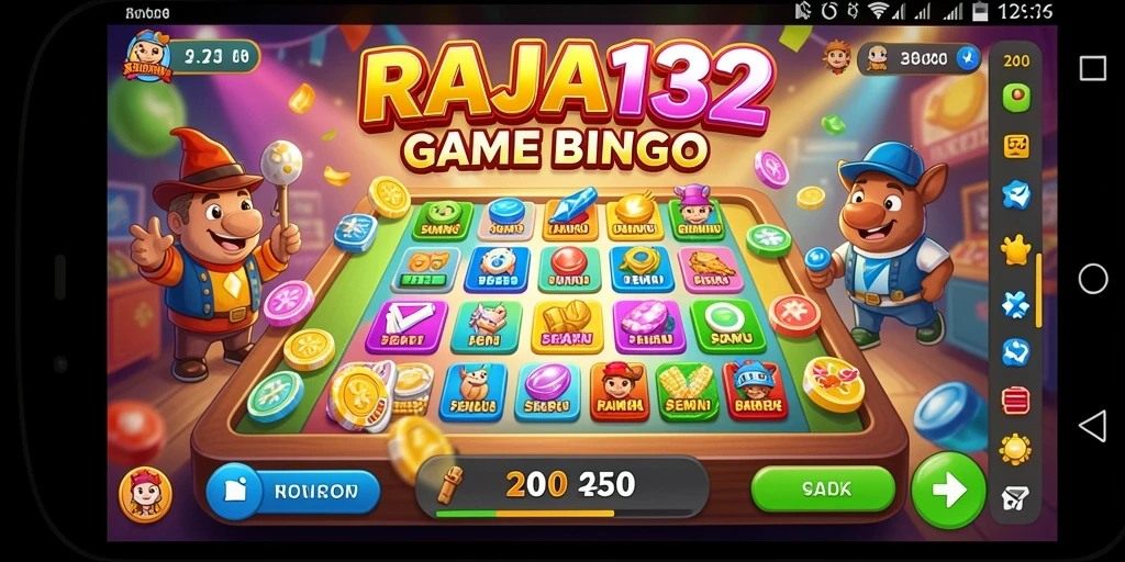 Tampilan menarik dari gameplay Bingo yang seru di RAJA132.
