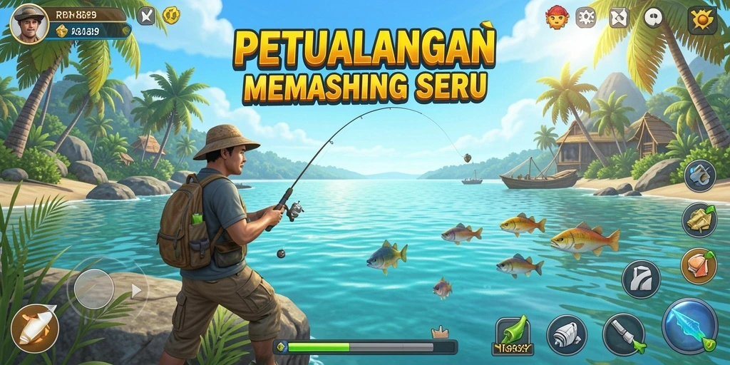 Tangkapan ikan besar dalam gameplay RR89 yang memukau.