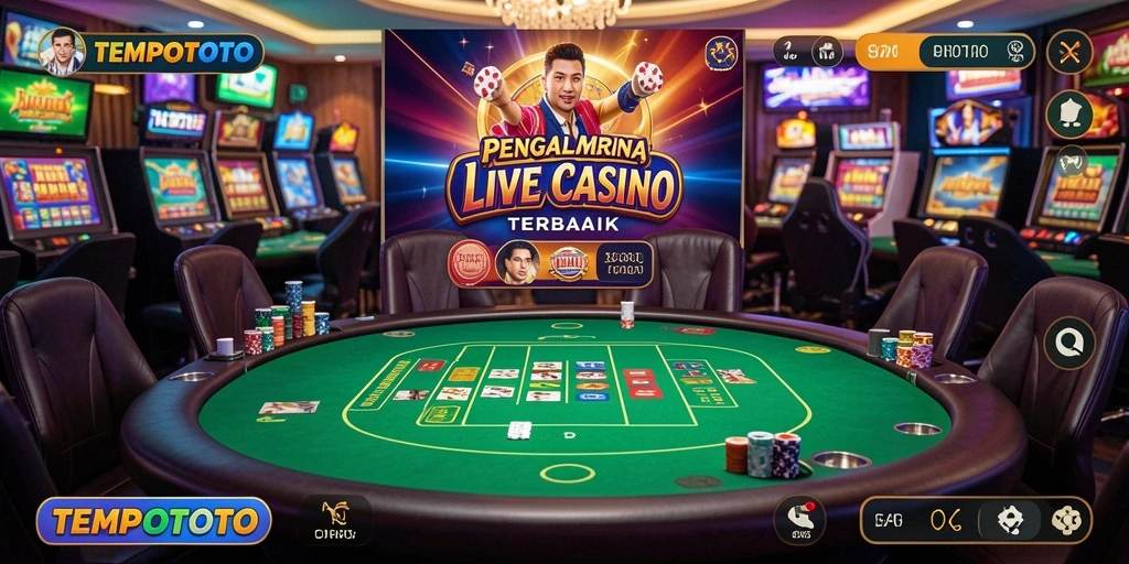 Tampilan gameplay Live Casino TEMPOTOTO yang mengasyikkan.